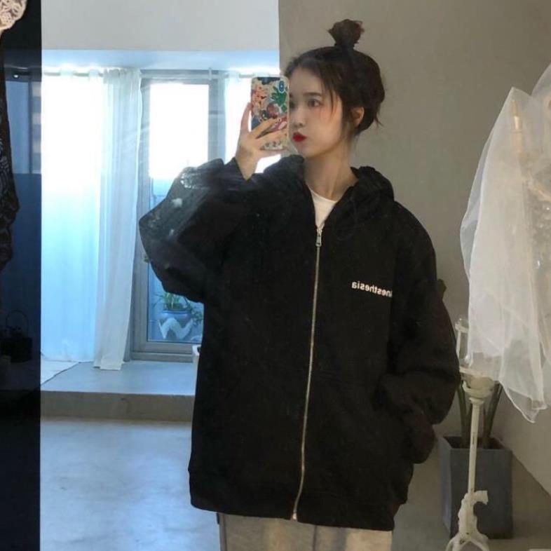 Áo Khoác Nỉ Có Mũ Anesthesia Ulzzang Unisex(Hàng Sẵn)