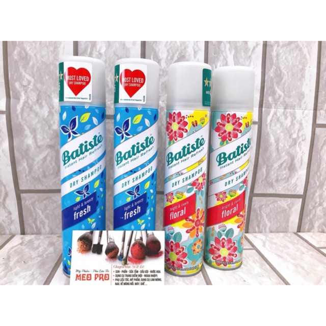 Dầu gội khô Batiste dry shampoo chính hãng