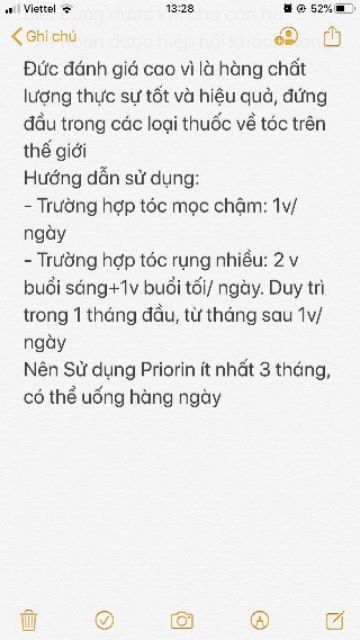 Hàng Đức đủ bill Priorin