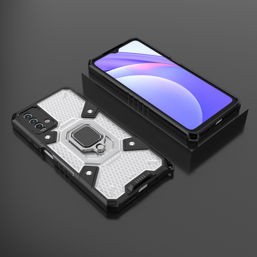 ỐP LƯNG REDMI 9T / NOTE 9 4G TỔ ONG IRING CHỐNG SỐC THỜI TRANG GIÁ ĐỠ XEM PHIM