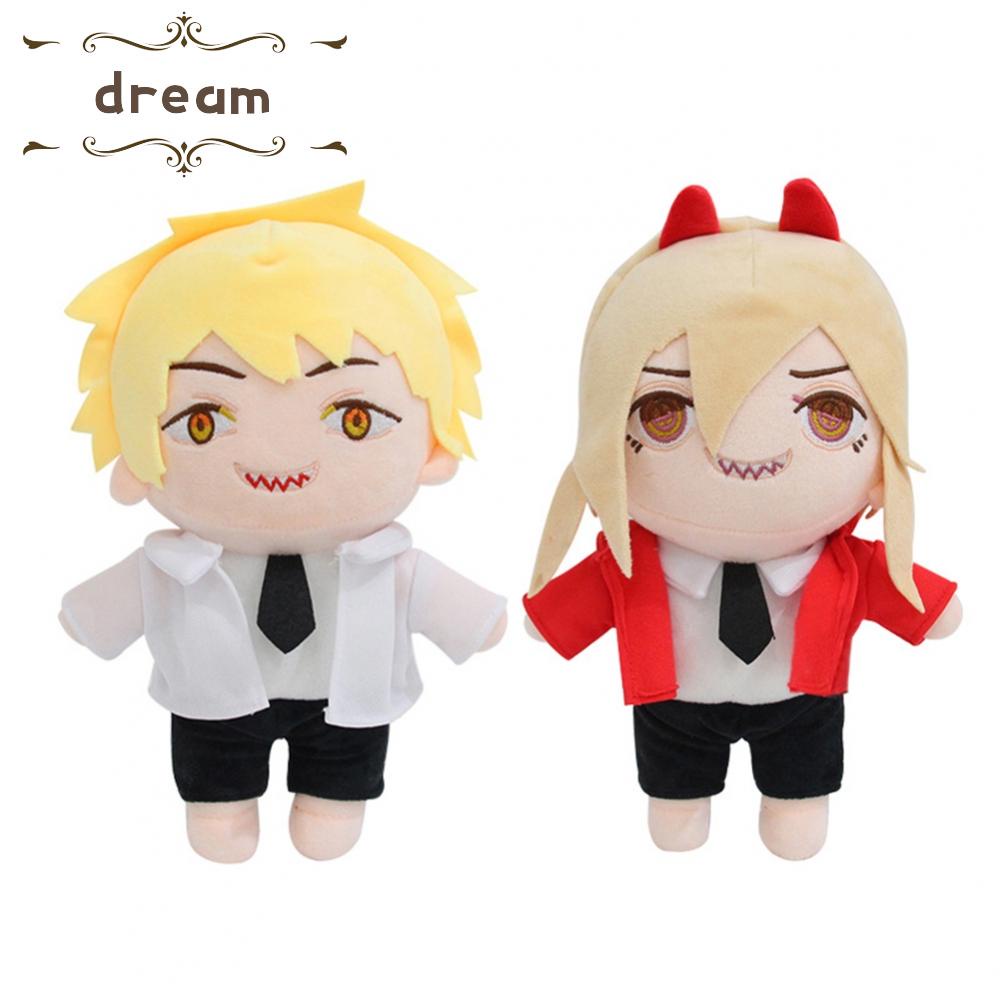 【DREAMLIFE】Chainsaw Man Plush Toys Doll Power Makima Denji Mitaka Asa Stuffed Cosplay Anime Cartoon Soft Toys Birthday Gifts 23cm