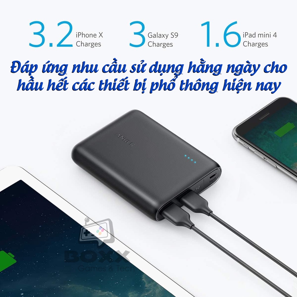 [Mã 155ELSALE giảm 7% đơn 300K] Pin dự phòng Anker PowerCore 13000 - Model A1215