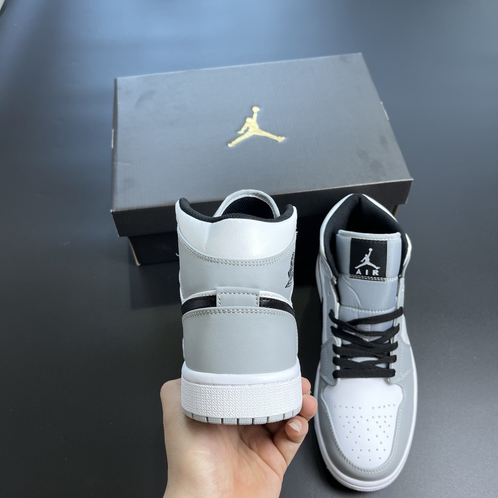 ✔️ Giày Jordan 1 High Smoke Grey Xám Cao Cổ Giày Thể Thao Nam Nữ Full Phụ Kiện ✔️