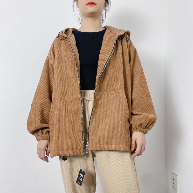 [Mã WASKT304 giảm 15% tối đa 30K đơn 99K] Gooan- Áo khoác nhung Gân M3 | BigBuy360 - bigbuy360.vn