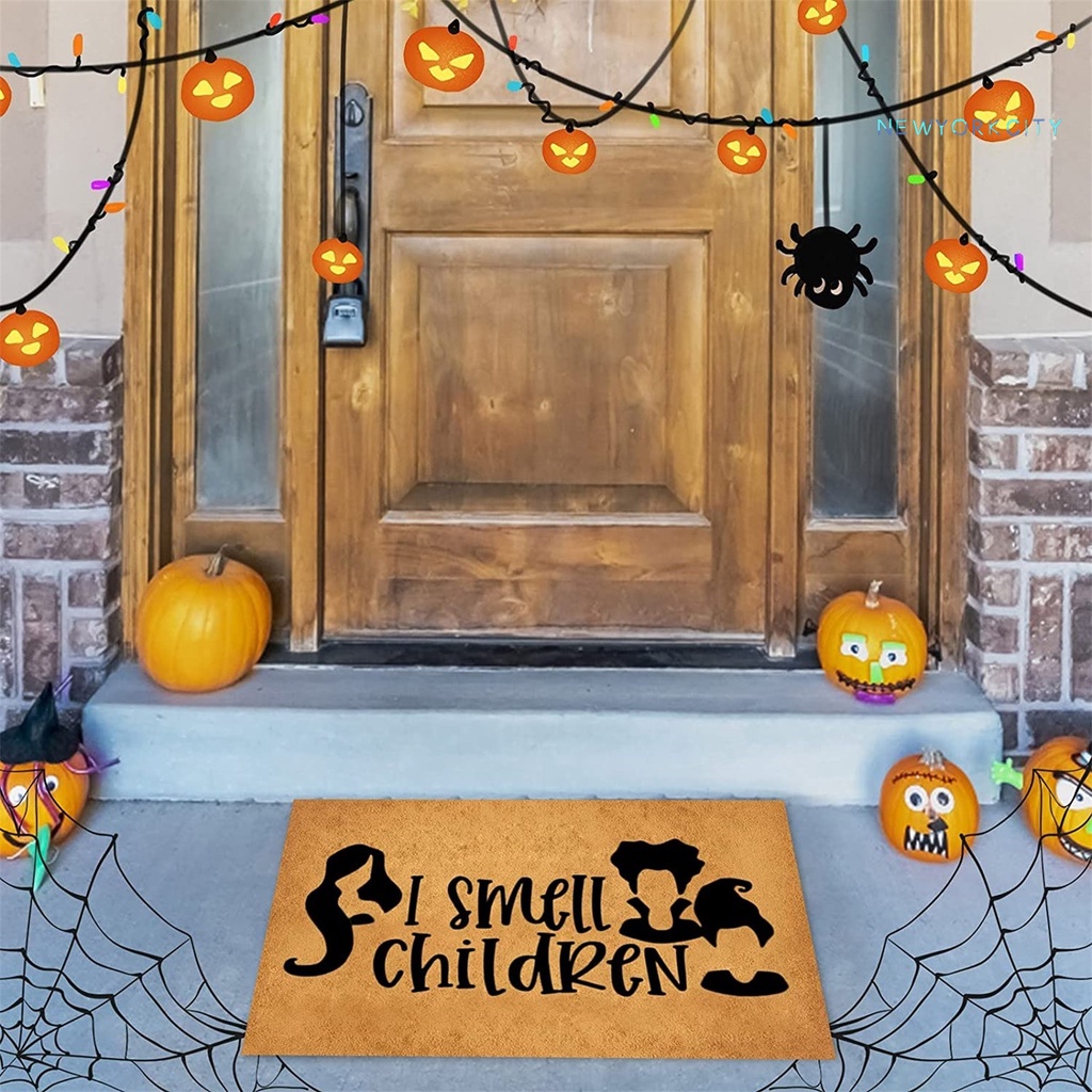 Thảm Chùi Chân Chống Trượt Chống Mài Mòn Chống Bụi In Họa Tiết Halloween