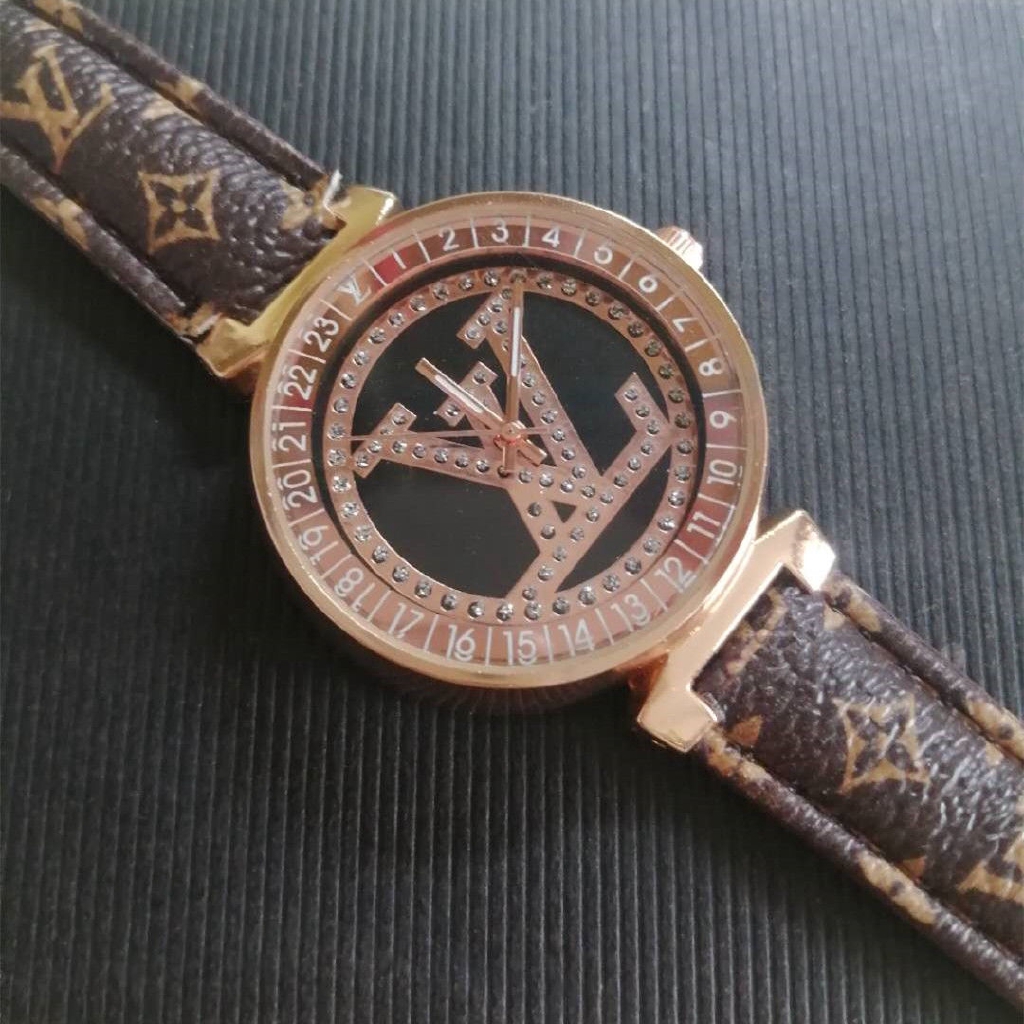 LV Women Watches Đồng hồ kim dây đa in thương hiệu sang trọng cho cặp đôi | BigBuy360 - bigbuy360.vn