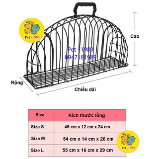 Lồng tắm sấy lông spa cho Chó mèo