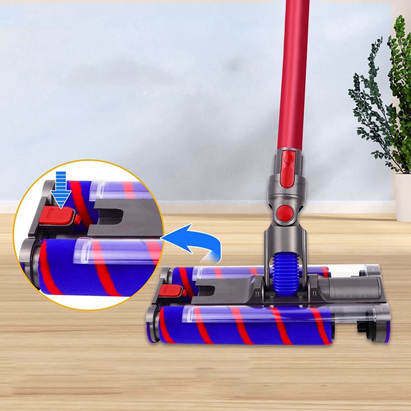 Chổi Lăn Điện Hai Đầu Có Đèn LED Cho Máy Hút Bụi Dyson V7 V8 V10 V11 V15