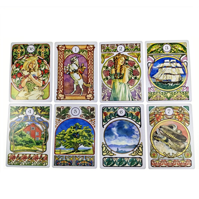 Bộ bài Art Nouveau Lenormand Oracle V16 Nifoki