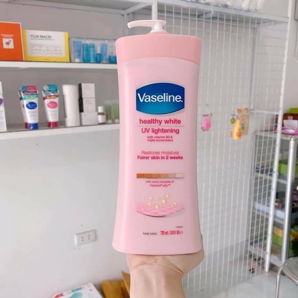 ✅[CHÍNH HÃNG] Sữa dưỡng thể Vaseline Healthy White UV Lightening Body Lotion 725ml
