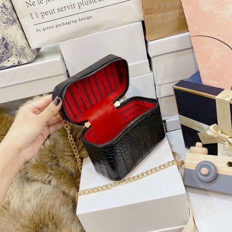 Túi Cốp Đeo Chéo Da Rắn Size 15 From Cứng Cáp Hàng Siêu Đẹp