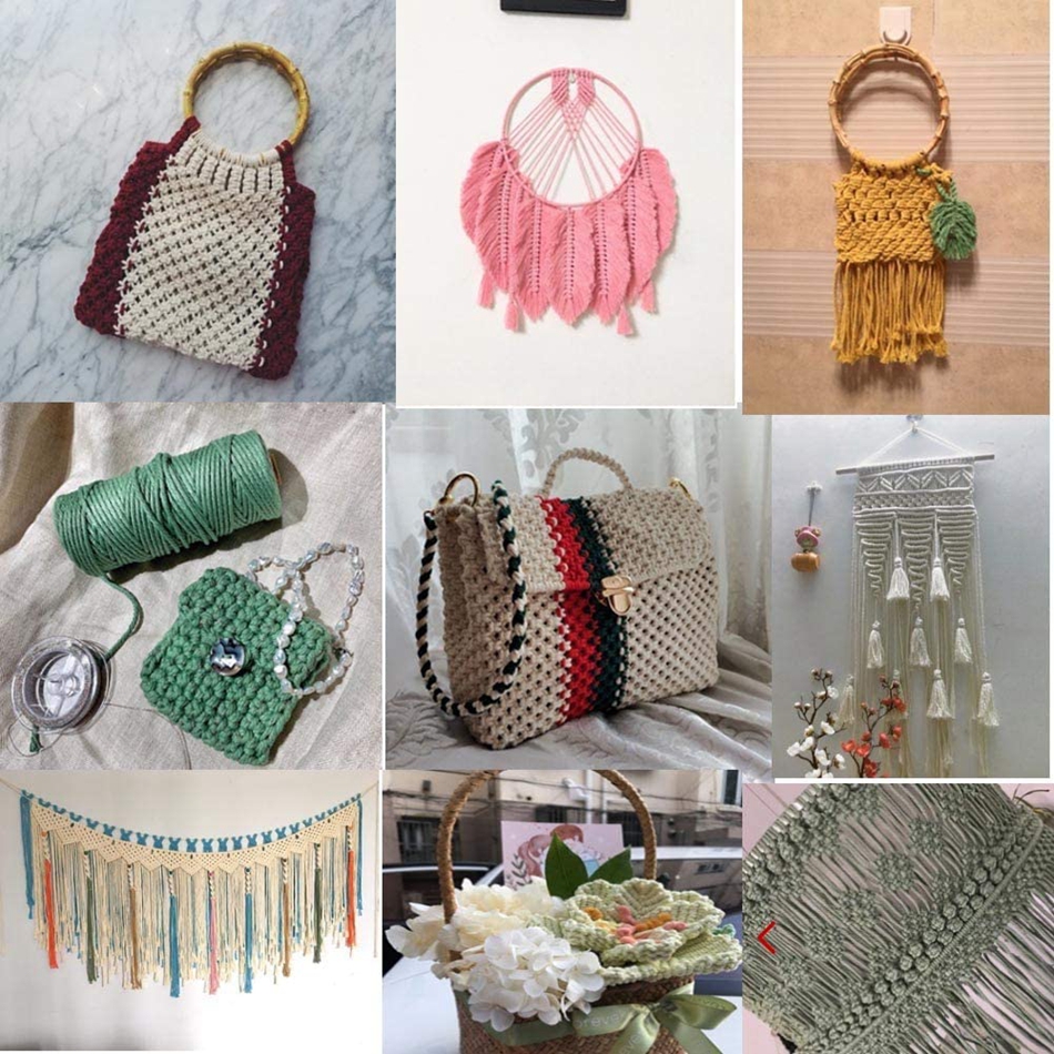 Cuộn Dây Cotton Màu Be 2mm 100M Dùng Làm Đồ Thủ Công