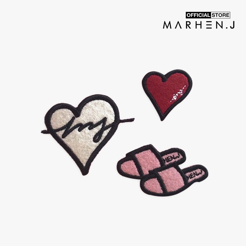 [Mã FAPRE5 giảm 10% đơn từ 1tr] Marhen.J - Set huy hiệu cài túi xách Wappen Heart-MJ19AWAPTH-WH