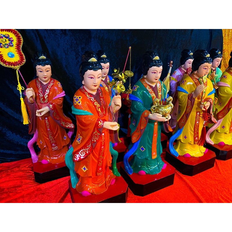 Tôn Tượng Cửu Vị Tiên Nương - Cửu Vị Nương Nương - Cửu Vị Nữ Phật - Cửu Phẩm Tiên Nương