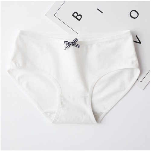 [100% Cotton] Quần Lót Cotton Basic Cạp Nơ Kháng Khuẩn ( 40-65kg) Hàng Cao Cấp | BigBuy360 - bigbuy360.vn