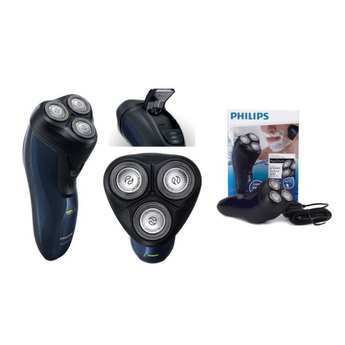 Sản Phẩm Máy cạo râu cao cấp thương hiệu Philips AT620, tích hợp lưỡi cạo mai, cạo khô và ướt (Bảo hành 24 tháng) .