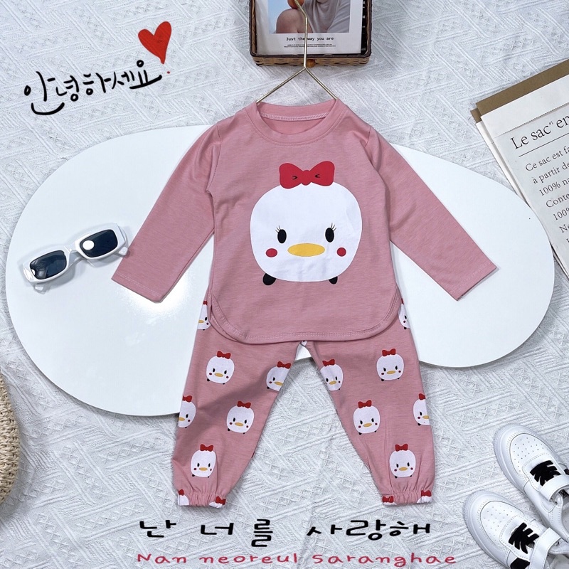 [Thu 2021] Set bộ bé trai gai hoạt hình chất liêu tici xịn sò phù hợp cho các bé size 7-17kg