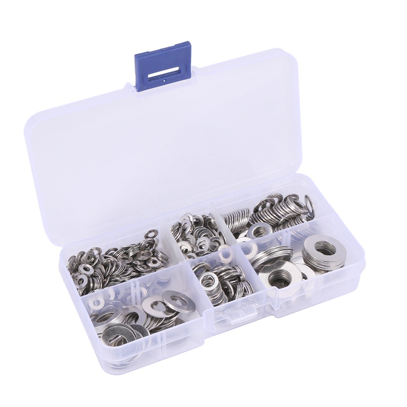 Set 660 Vòng Đệm M3 M4 M5 M6 M8 M10 Bằng Thép Không Gỉ
