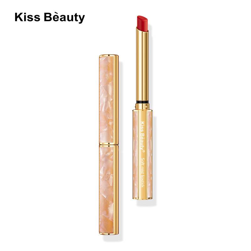 Son môi Kiss Beauty mềm mại dưỡng ẩm với 4 màu trẻ trung tùy chọn