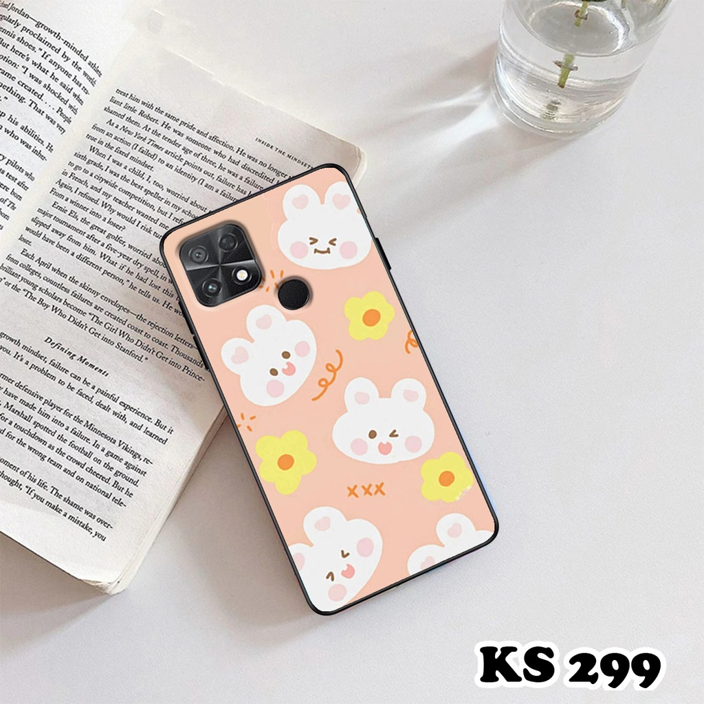 Ốp lưng Poco C40 4G - Ốp in hình gấu &amp; thỏ đang yêu - lưng nhám viền TPU cao cấp