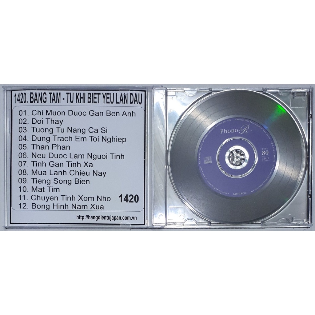 Bộ 3 CD ca sĩ Băng Tâm ( 1301 - 1420 )