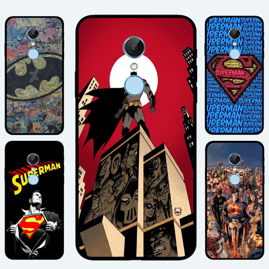 Ốp Điện Thoại Mềm Hình Batman Justice League Superman Cho Xiaomi Redmi5 Plus Redmi Note5 5a 5pro 5a Prime Note4 / Note3 Note2