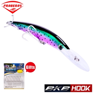 1PC Fishing Lures Artificial Bass Bait 17.5cm 26g minnow lure Sea Saltwater Diving Fishing Tackle DW358