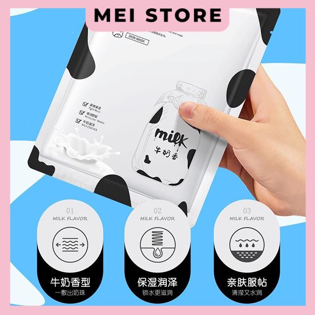 Mặt Nạ Sữa Bò Images Moisturizing Milk Skin Mask Làm Mịn Da Dưỡng Ẩm , Sáng Đều Màu Da Thu Nhỏ Lỗ Chân Lông