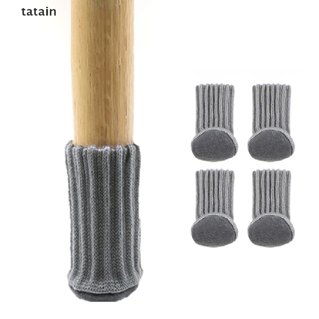 [TAT] 24pcs Knitted Chair Leg Socks Furniture Table Feet Leg Floor Protectors Covers CVX