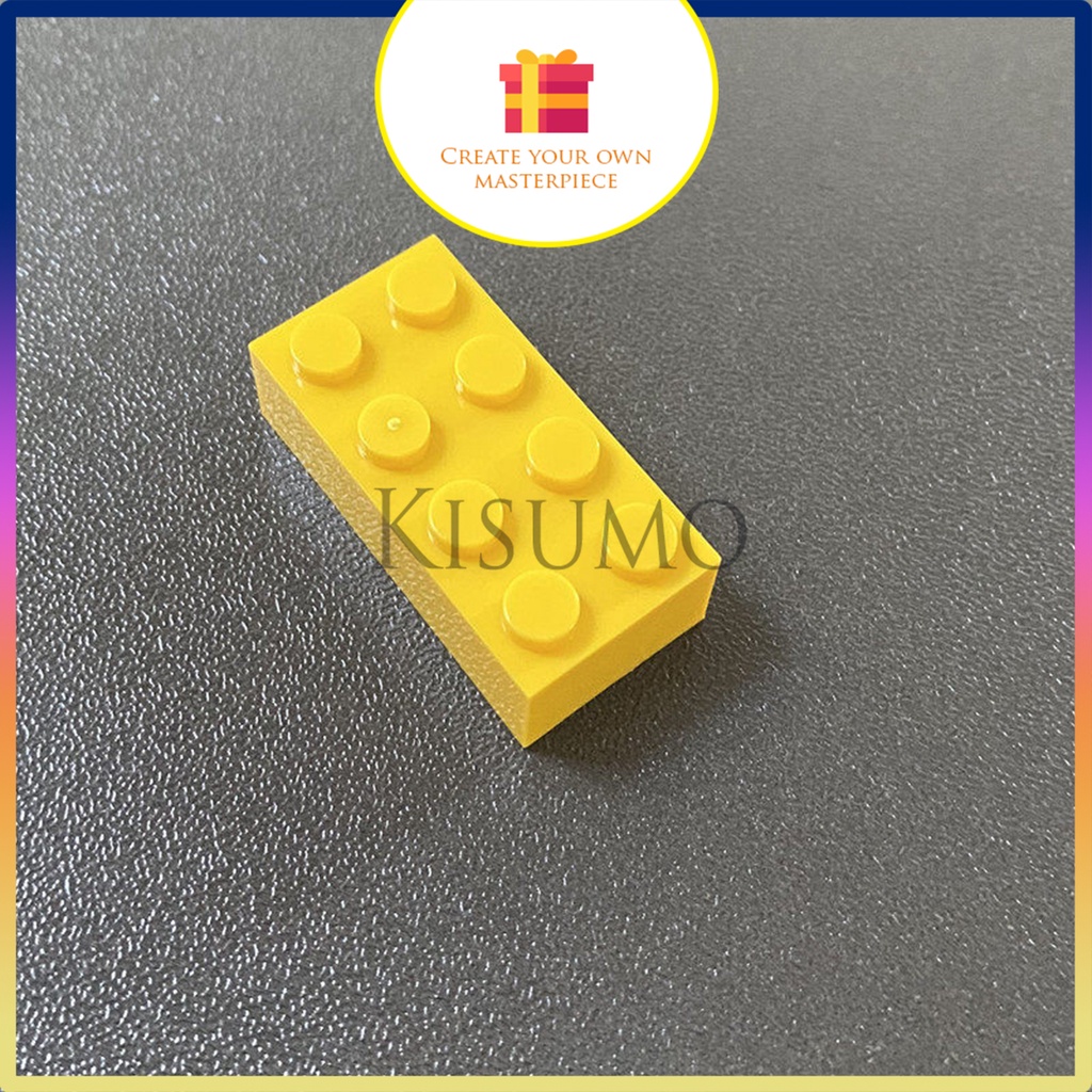 Đồ chơi giáo dục lắp ráp   logo moc combo 5 gạch cao 2x4 a18 3001