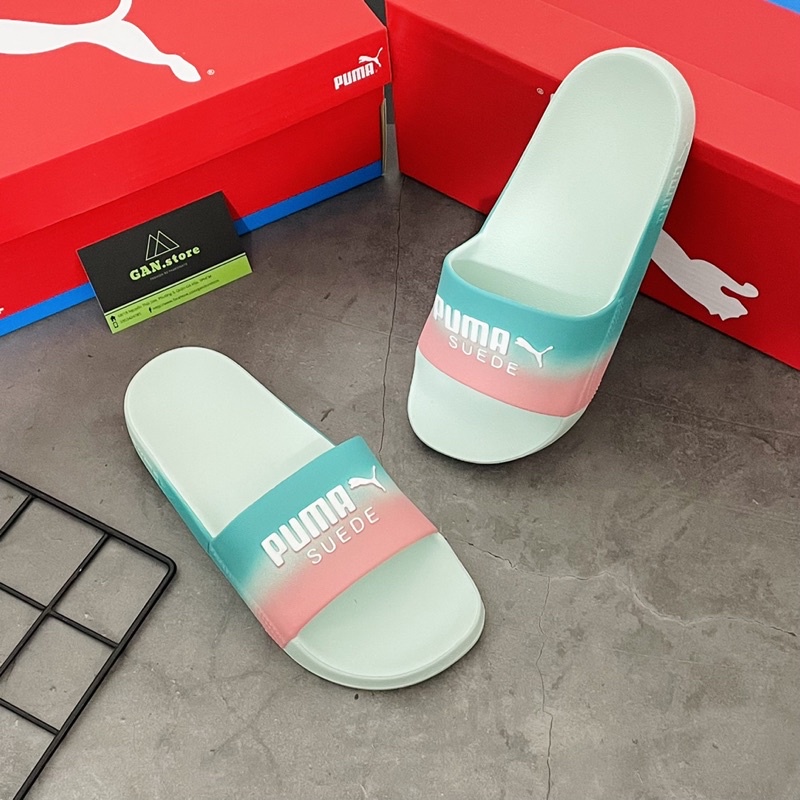 Dép Đúc Puma Màu Xanh Ngọc Cực Đẹp - Dép Đúc Chống Nước
