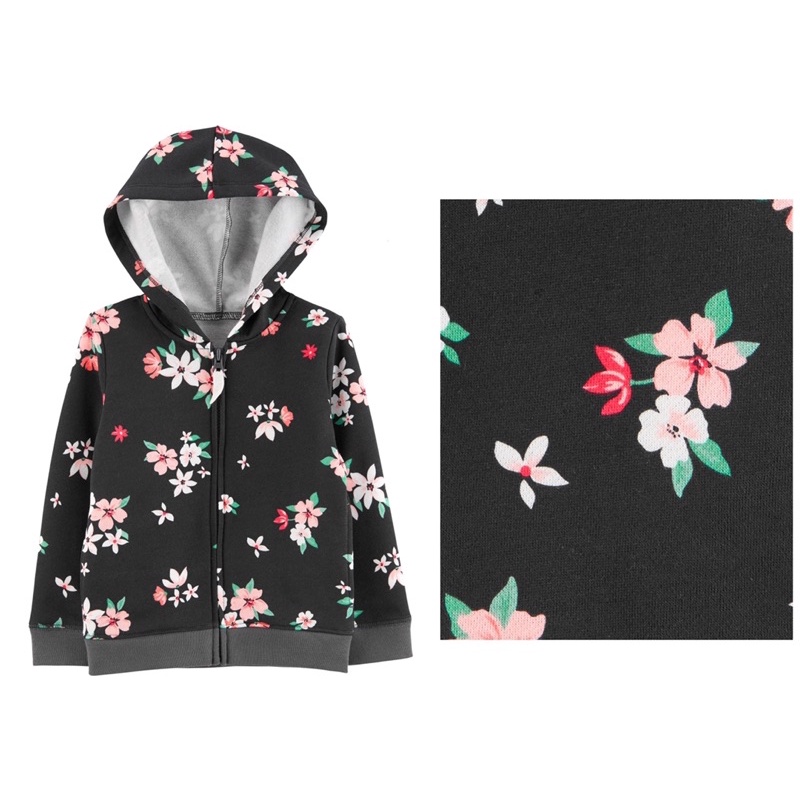 Áo khoác liền nón bé gái size 9m - 4y