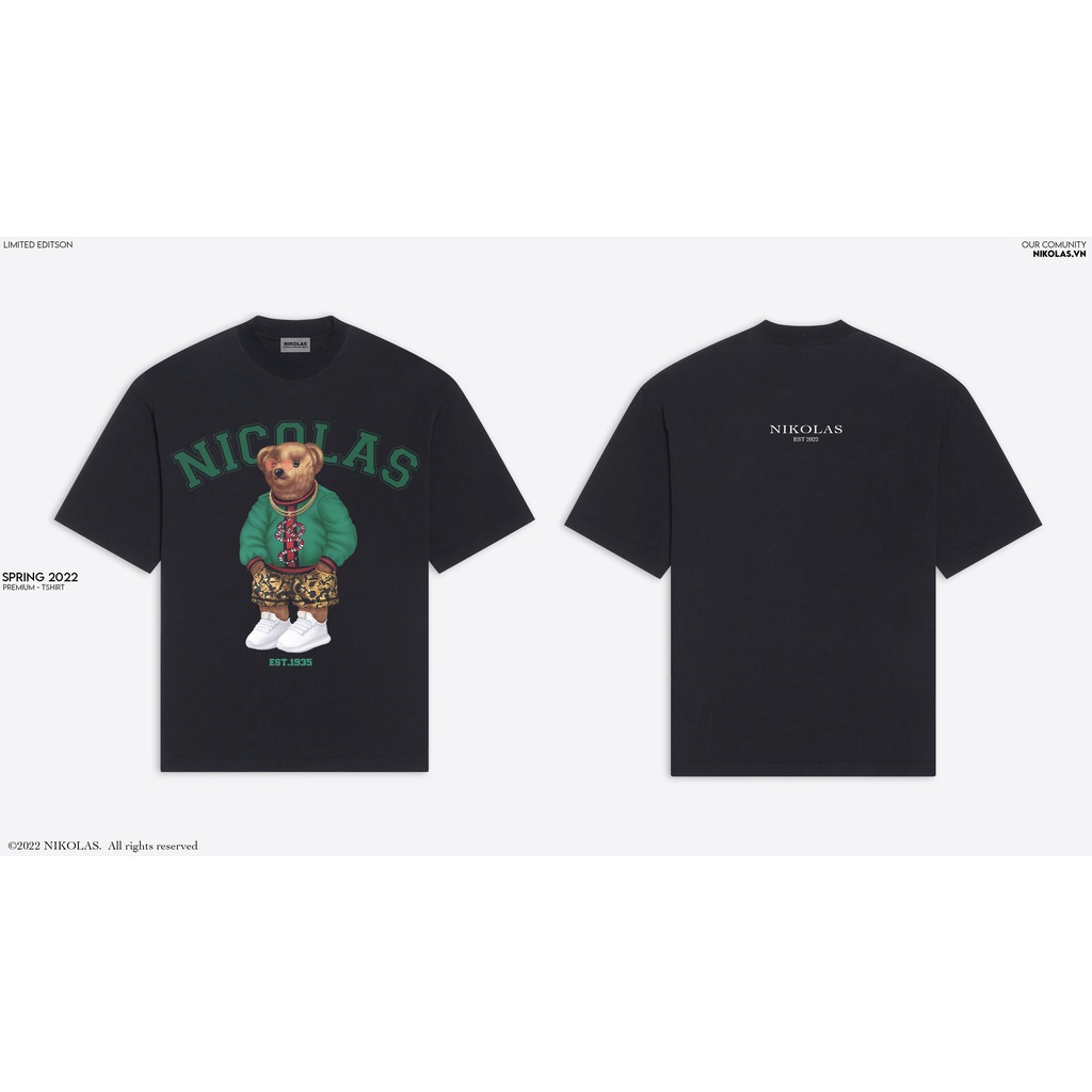 Áo thun Unisex Nikolas 100% Cotton GX 1935