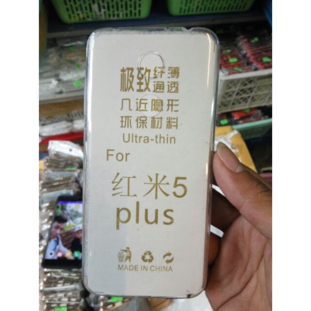 Bộ 3 ốp dẻo silicon trong suốt xiaomi redmi 5 plus