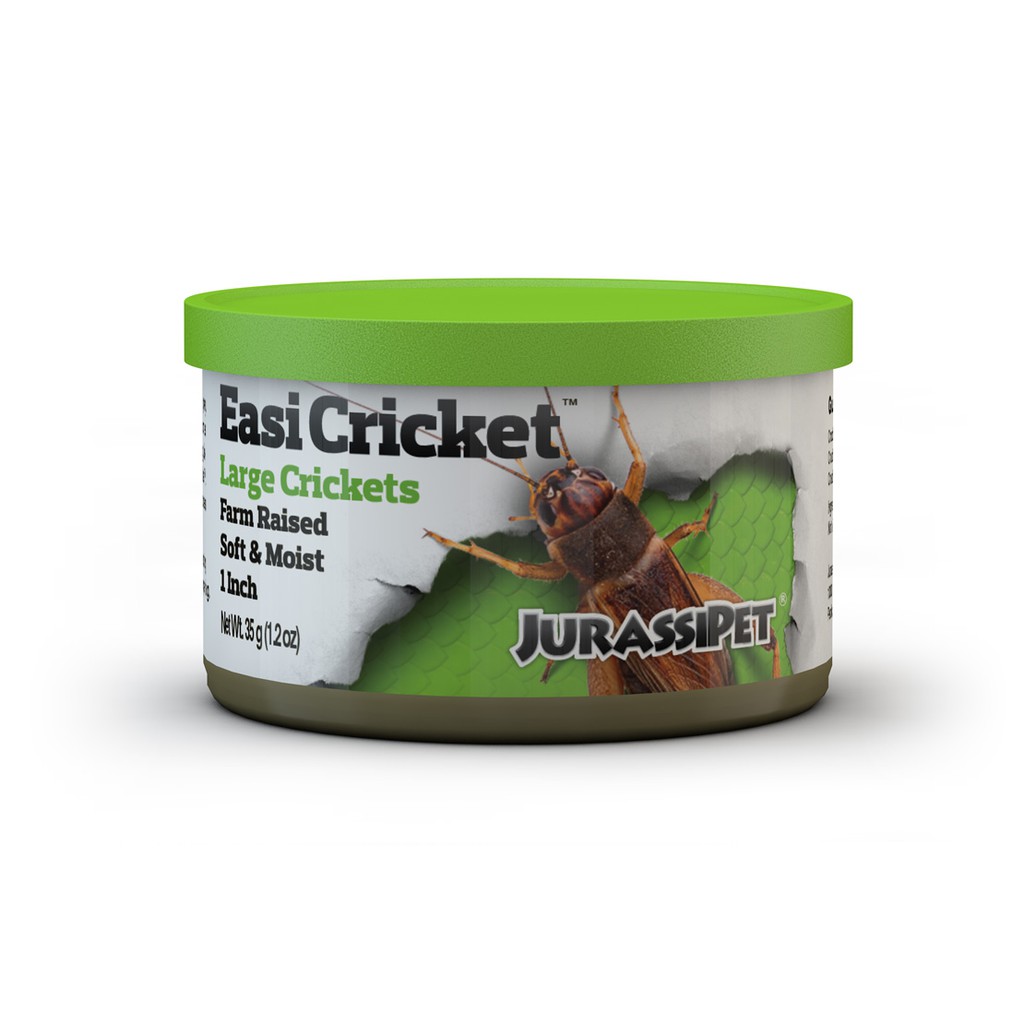 JurassiDiet Easi-Crickets 35g-Dế tươi dinh dưỡng đóng hợp cho cá