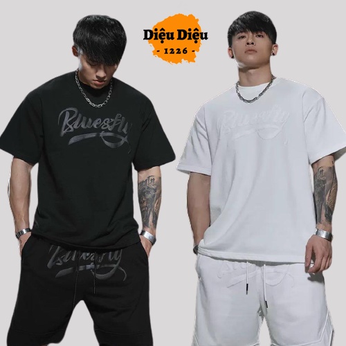 BỘ ĐỒ NAM BỘ HÈ NAM THỂ THAO IN CHỮ kèm ảnh thật - Diệu Diệu 1226