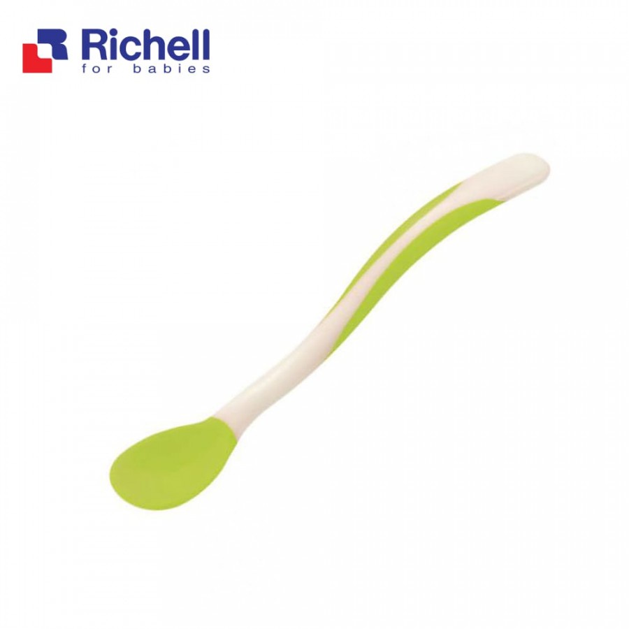 Thìa mềm ăn dặm Richell xanh lá RC21141