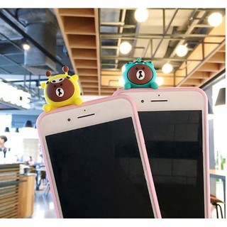 CASE ỐP LƯNG IPHONE 6/6S/7/8/X 6/7/8 PLUS SILICON GẤU LEO