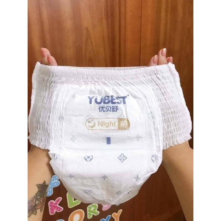 Bỉm YUBEST NIGHT nội địa Trung Quốc quần / dán đủ size S84, M76, L72,