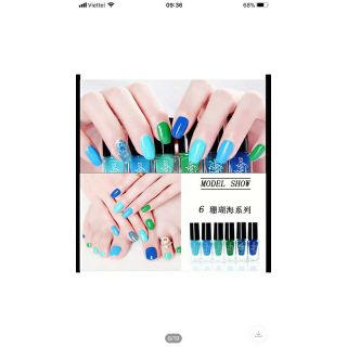 Combo 6 lọ nước sơn móng tay