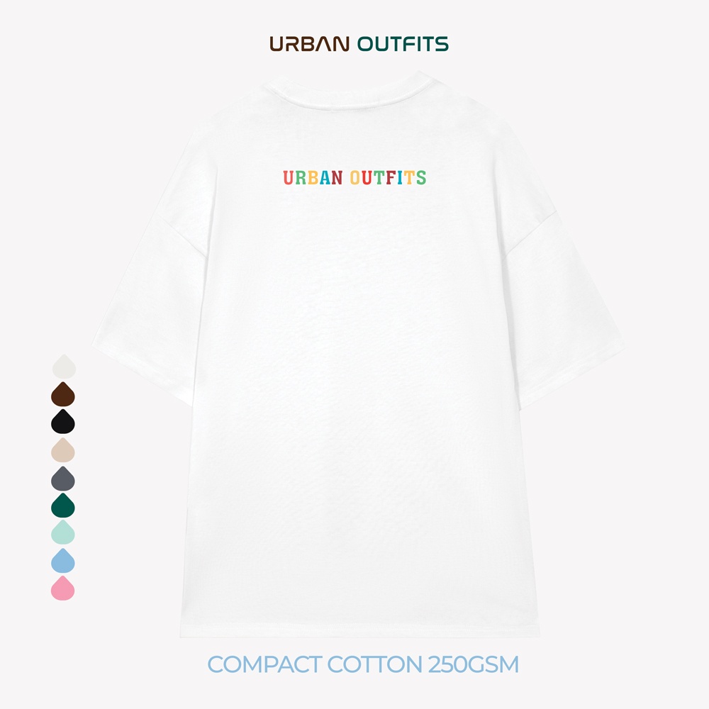 Áo Thun Tay Lỡ Form Rộng URBAN OUTFITS ATO175 Local Brand In kích thước 40x45 ver 2.0 Chất Vải 95% Compact Cotton 250GSM
