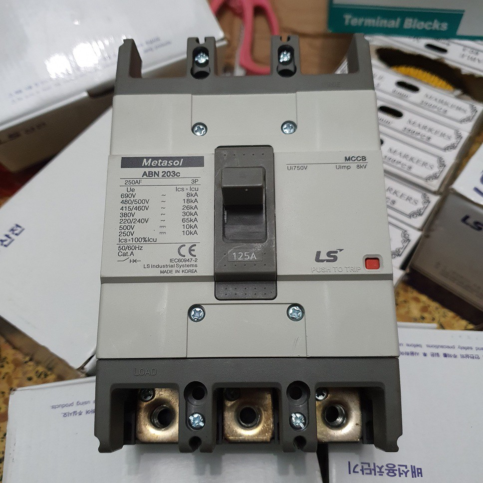 APTOMAT Át khối 3 Pha MCCB LS 3P ABN 50A - 250A