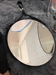Gương tròn da bò decor d40 d50