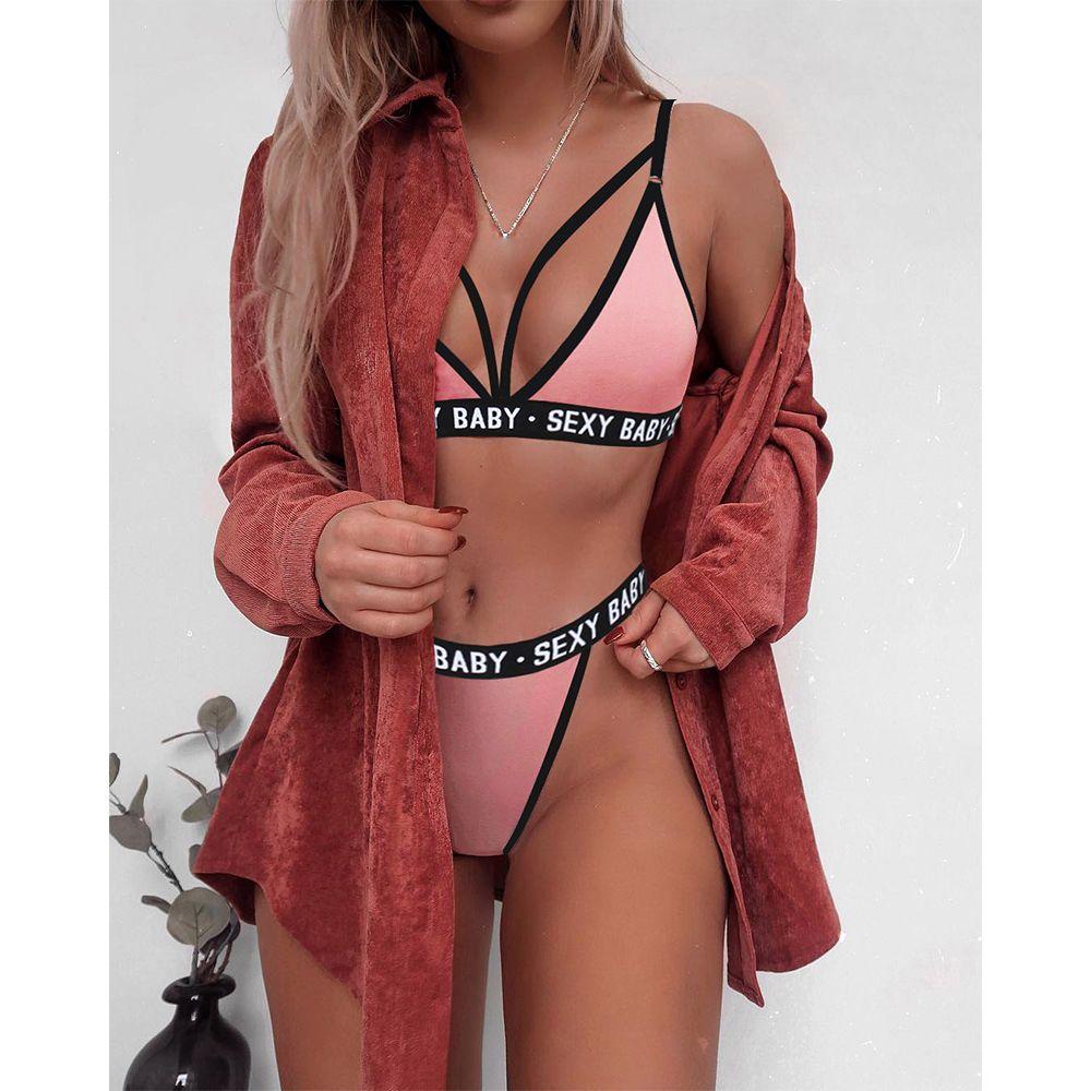 Bộ Đồ Lót Thể Thao Nâng Ngực Thời Trang Quyến Rũ Cho Nữ