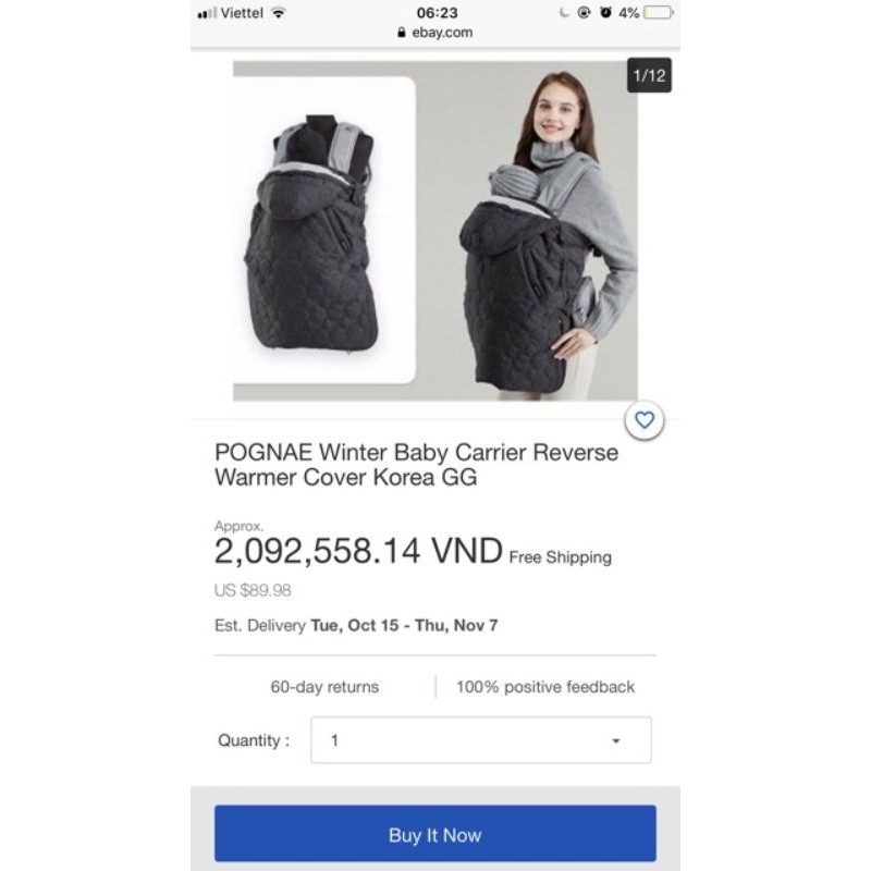 Choàng địu 2hand  nhiều mẫu