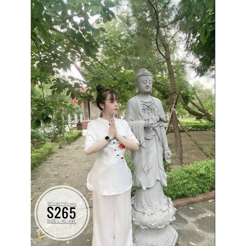 SET LAM HOA THÊU ĐI CHÙA