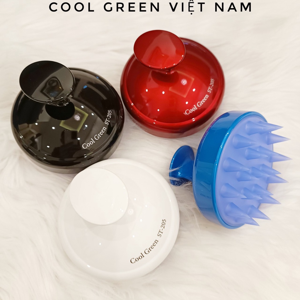[Đủ Màu] Lược gội đầu Cool Green matxa da đầu, trị gàu dưỡng tóc - dụng cụ massage chăm sóc tóc tối ưu