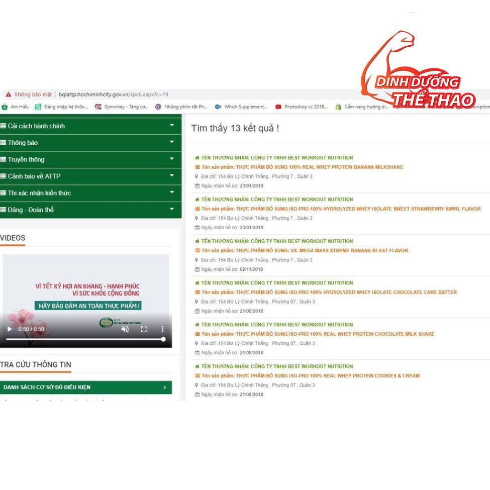 [GIÁ TỐT NHẤT] VITAXTRONG ISO PRO 8LBS | Sữa Tăng Cơ 100% Hydrolyzed Whey Isolate