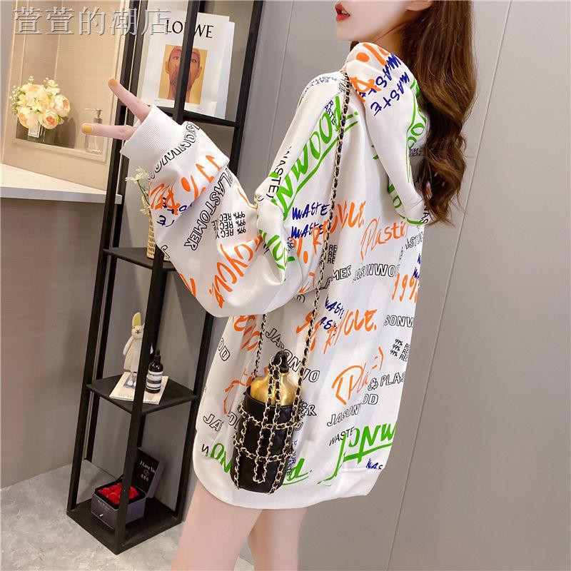 Áo Hoodie Vải Cotton Mỏng Dáng Rộng Thời Trang Mùa Thu 2020