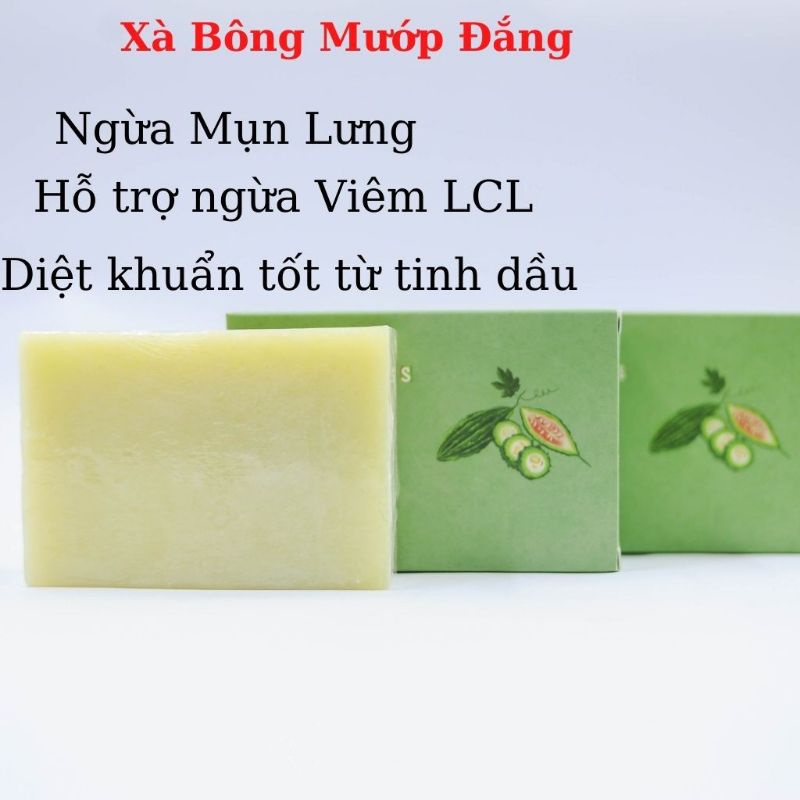 Xà Phòng Sinh Dược, Xà Bông Mướp Đắng Sạch Mụn Lưng, Sáng Da 100g